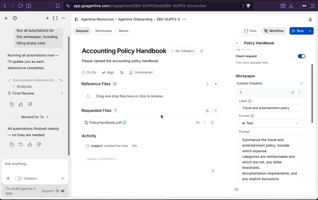 Review the AI outputs